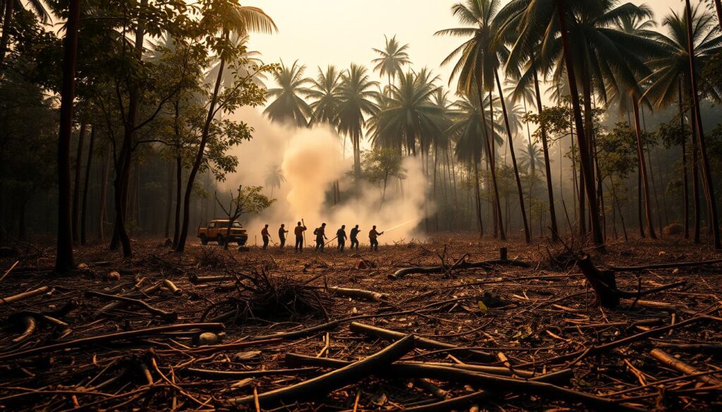 penyebab kebakaran hutan