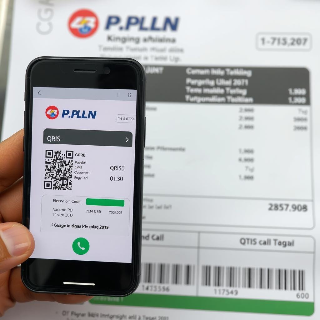 Contoh pembayaran tagihan listrik PLN dengan QRIS Contoh pembayaran tagihan listrik PLN dengan QRIS